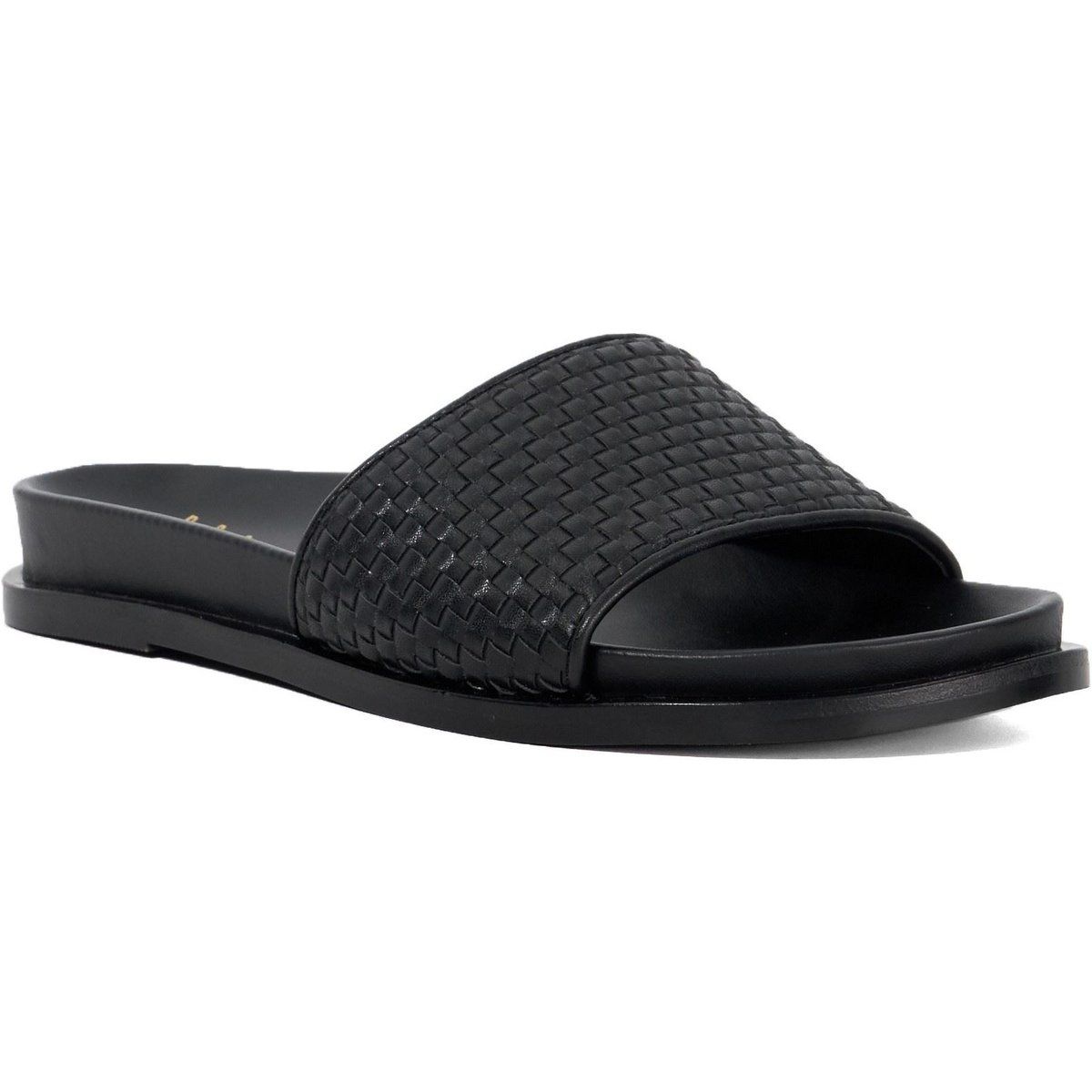 Dune Lilas Damen schwarze Sandalen
