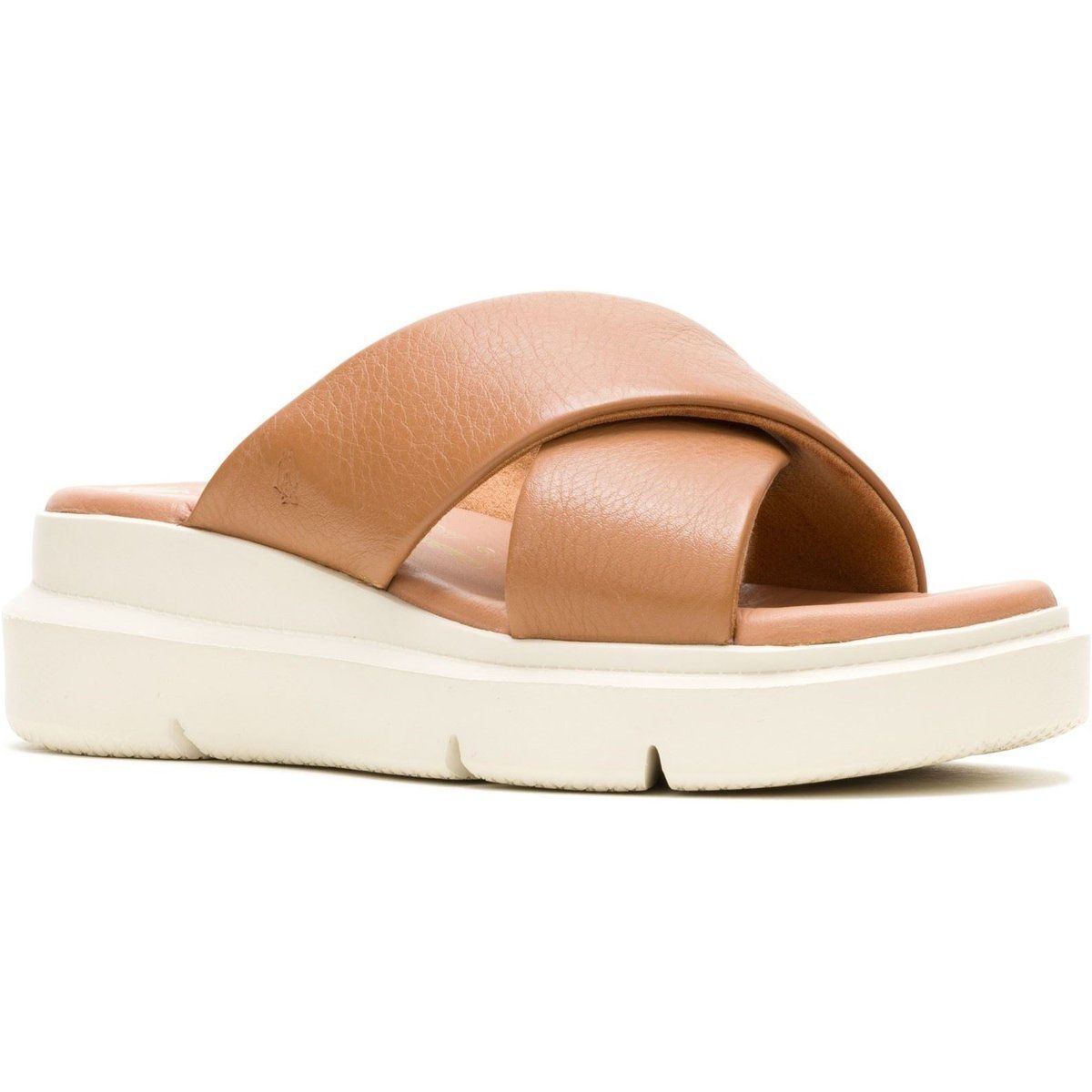 Hush Puppies Uplift Leder Damen Sandalen in Tan