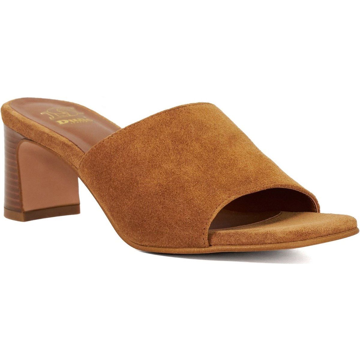 Dune Jule Wildleder Damen Sandalen in Tan