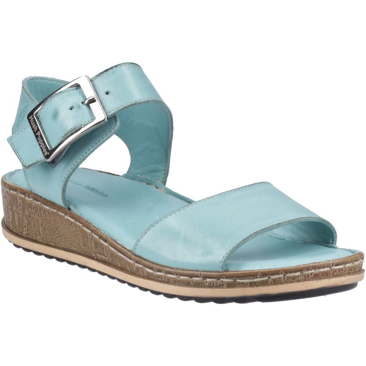 Hush Puppies Ellie Leder Damen Aqua Sandalen