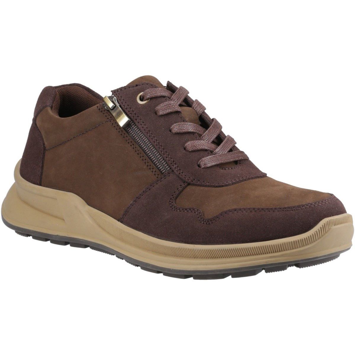 Hush Puppies Alexander Leder Herren braune Schnürschuhe