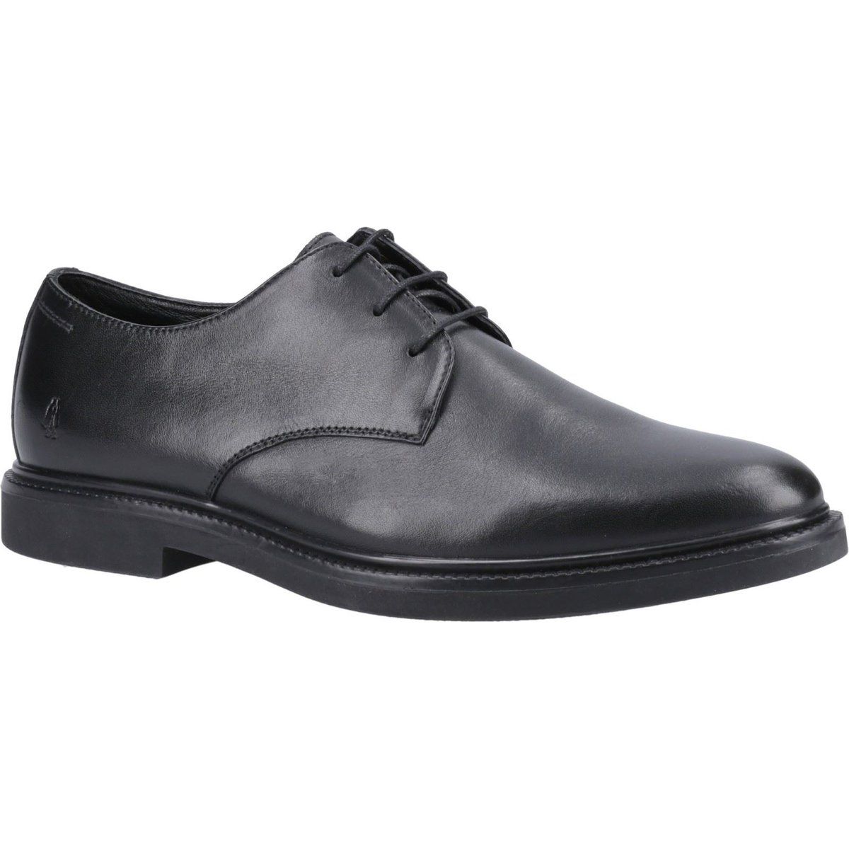 Hush Puppies Kye Leder Herren Schwarze Schnürschuhe
