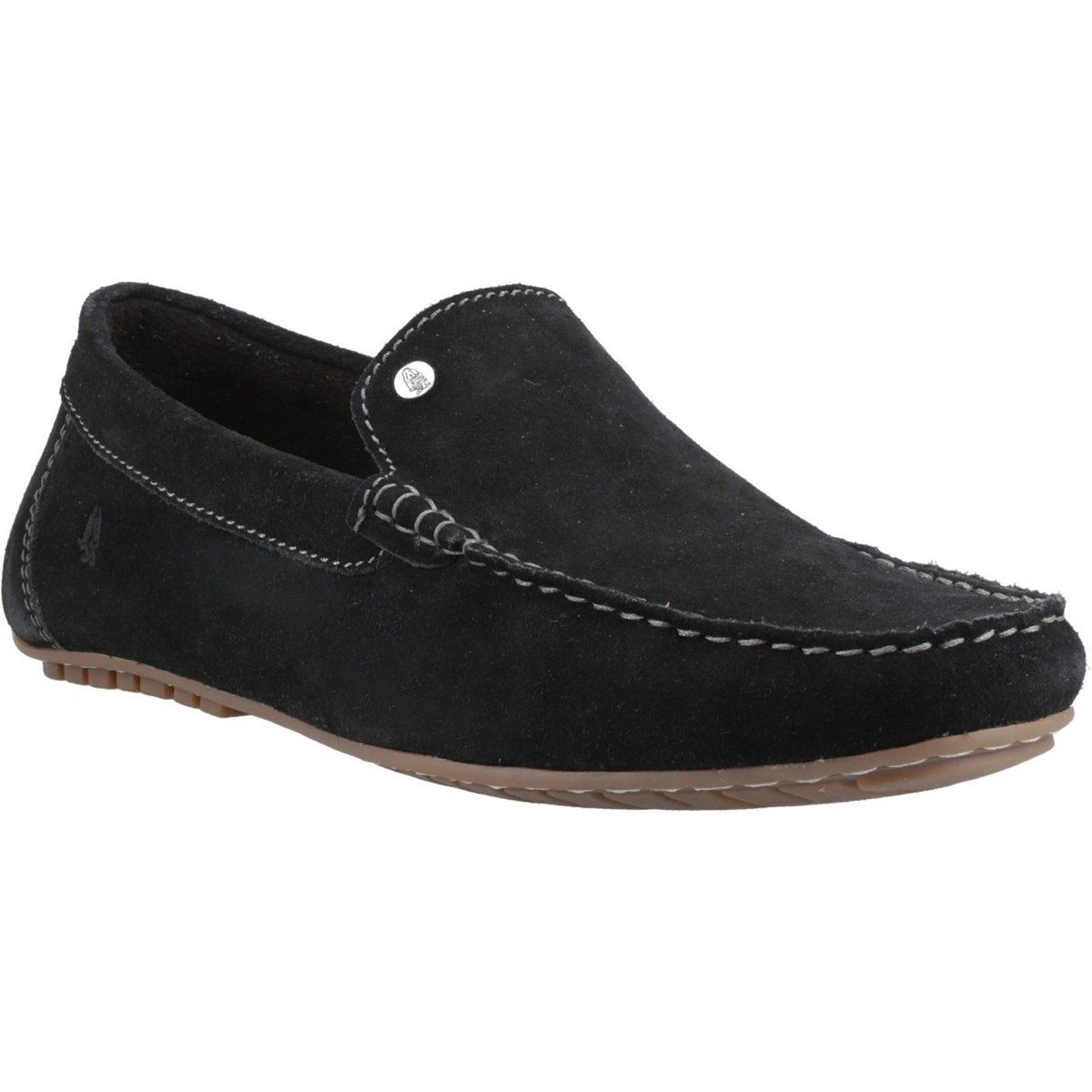 Hush Puppies Ralph Wildlederleder Herren Schwarz Slipper