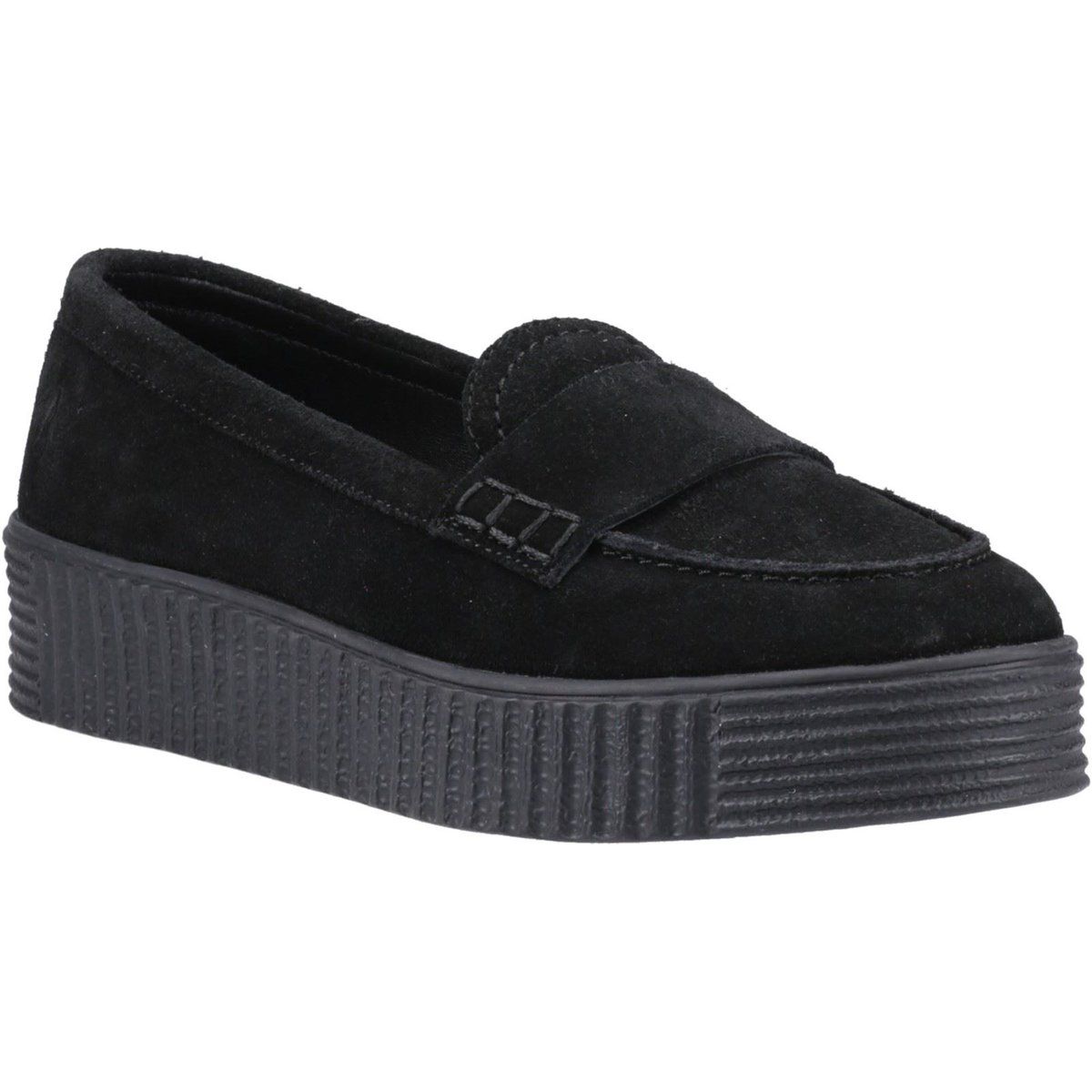 Hush Puppies Tamara Wildleder Damen Schwarz Slipper