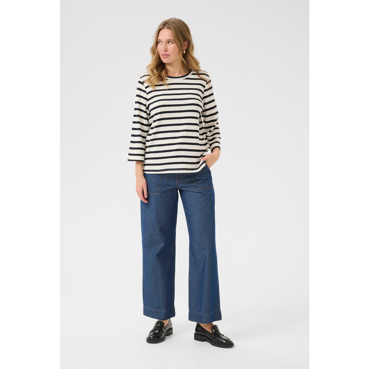 Strickpullover Casual fit black offwhite