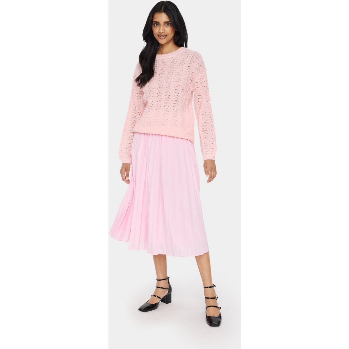 Strickpullover Gerade Passform rose