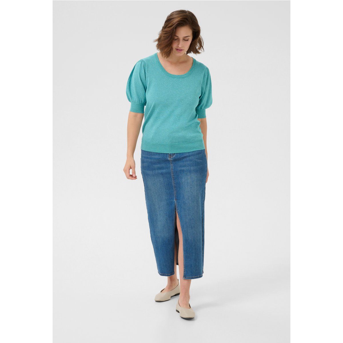 Strickpullover Regular fit teal