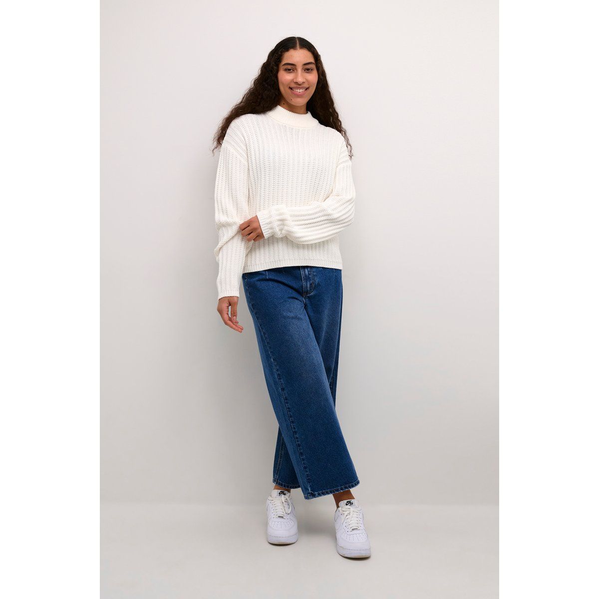 Strickpullover Baggy fit white