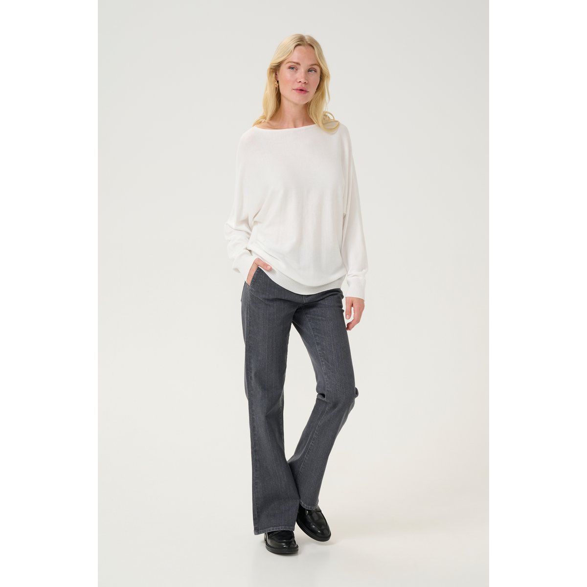 Strickpullover Oversize fit white