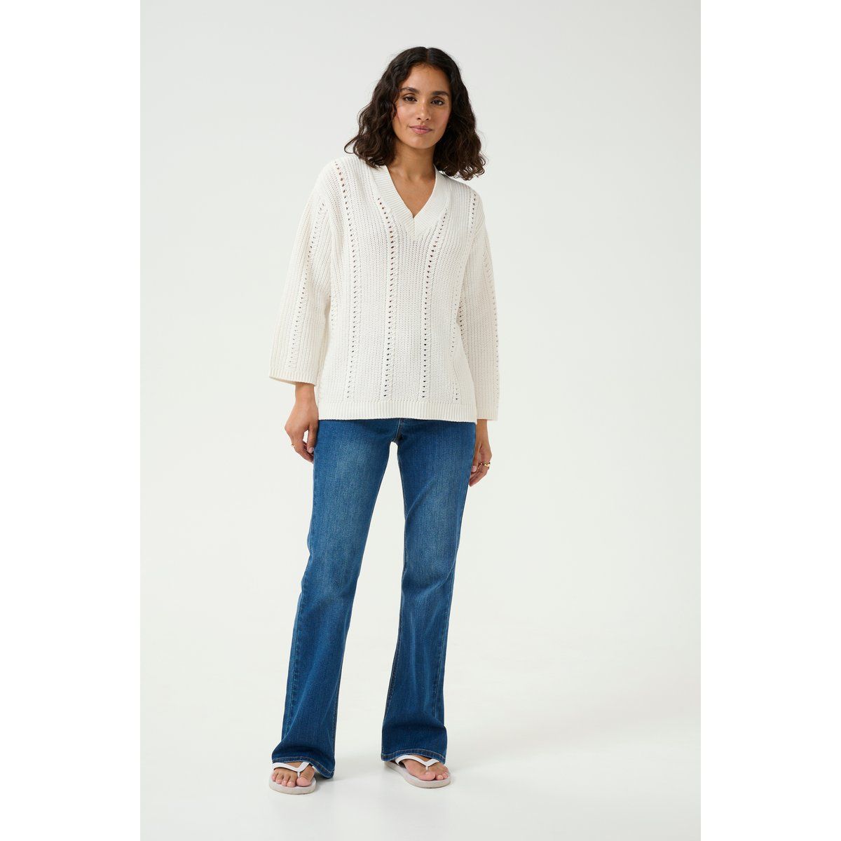 Strickpullover Loose fit white