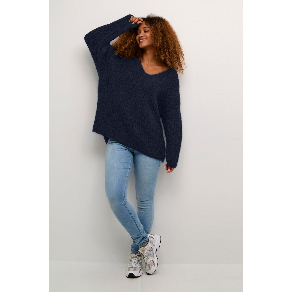 Strickpullover Oversize fit dark blue