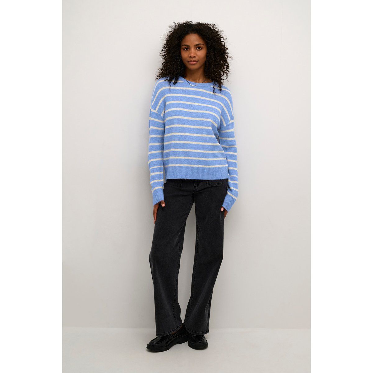 Strickpullover Regular fit blue white