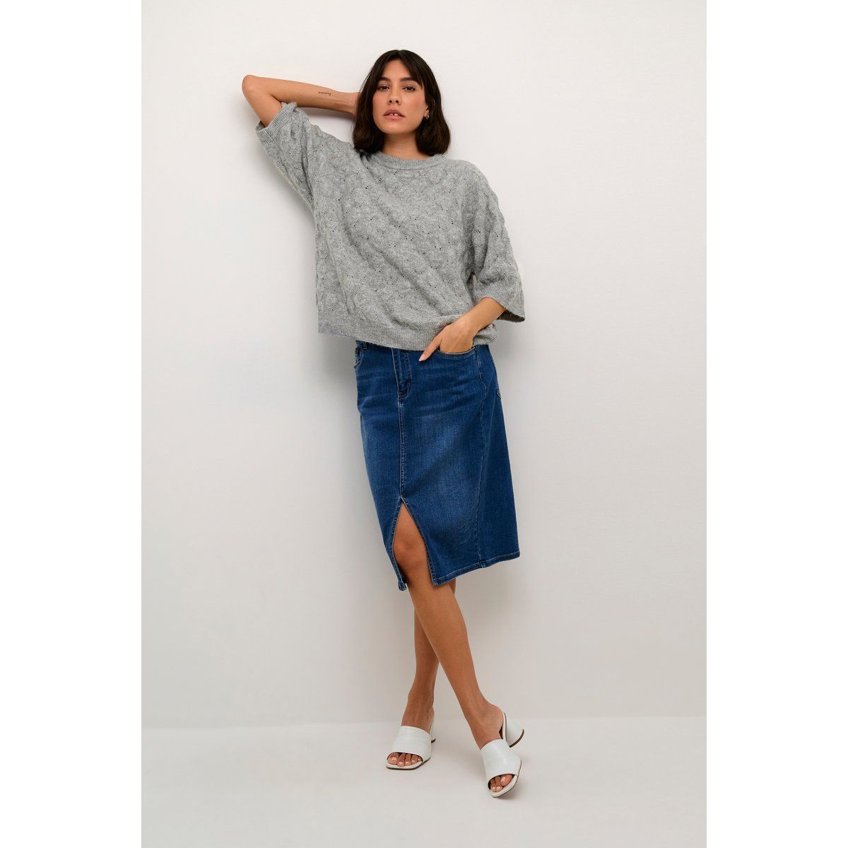 Strickpullover Loose fit grey