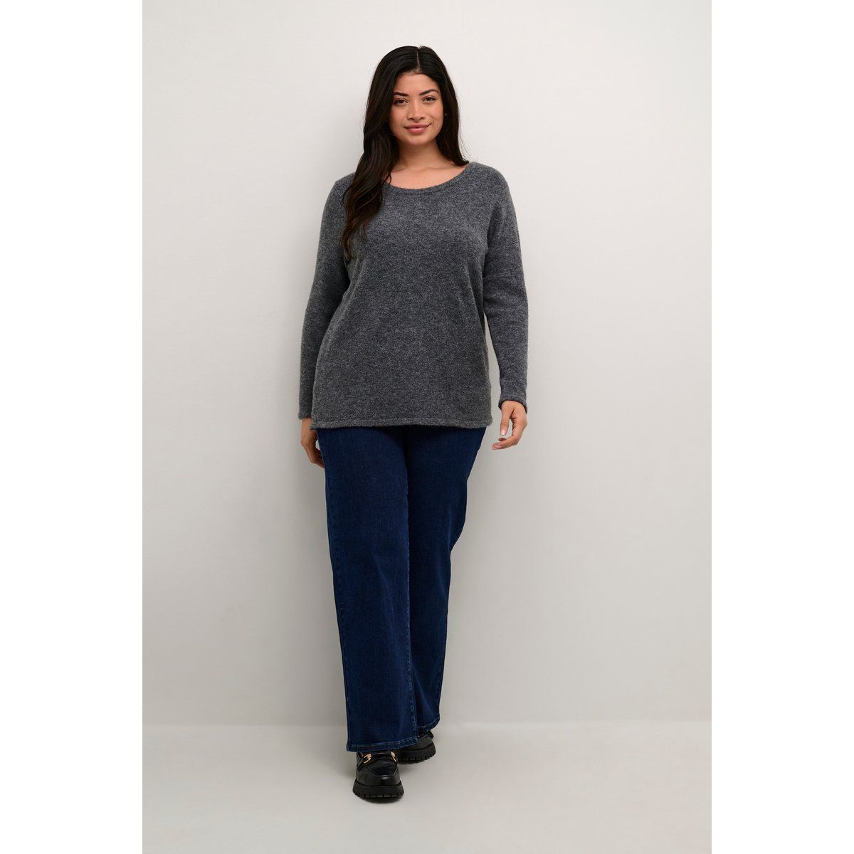 Strickpullover Regular fit dark grey