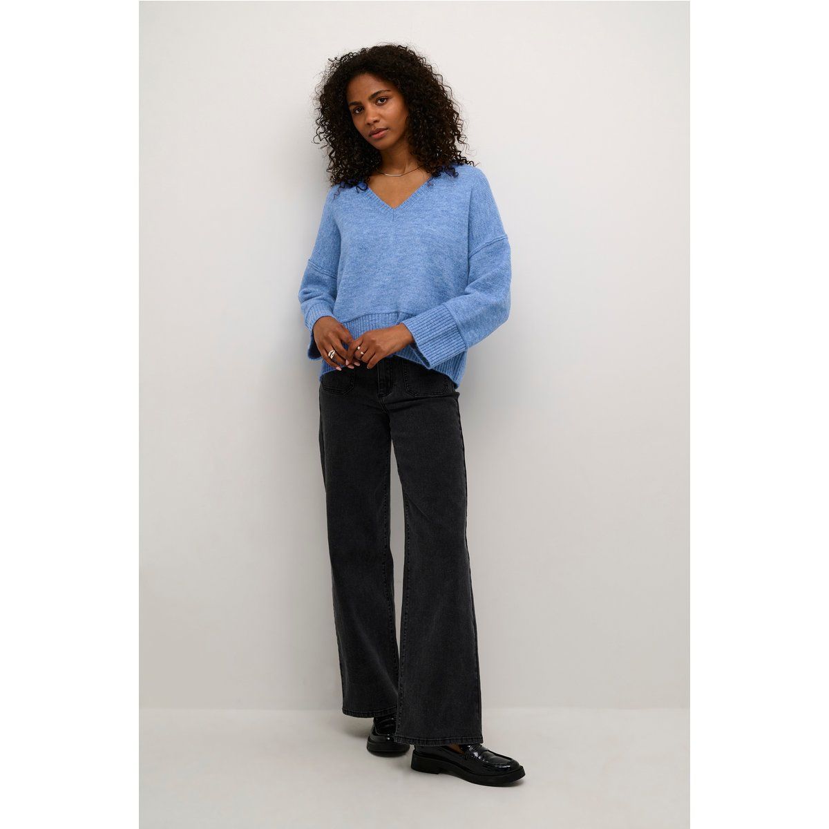 Strickpullover Baggy fit blue