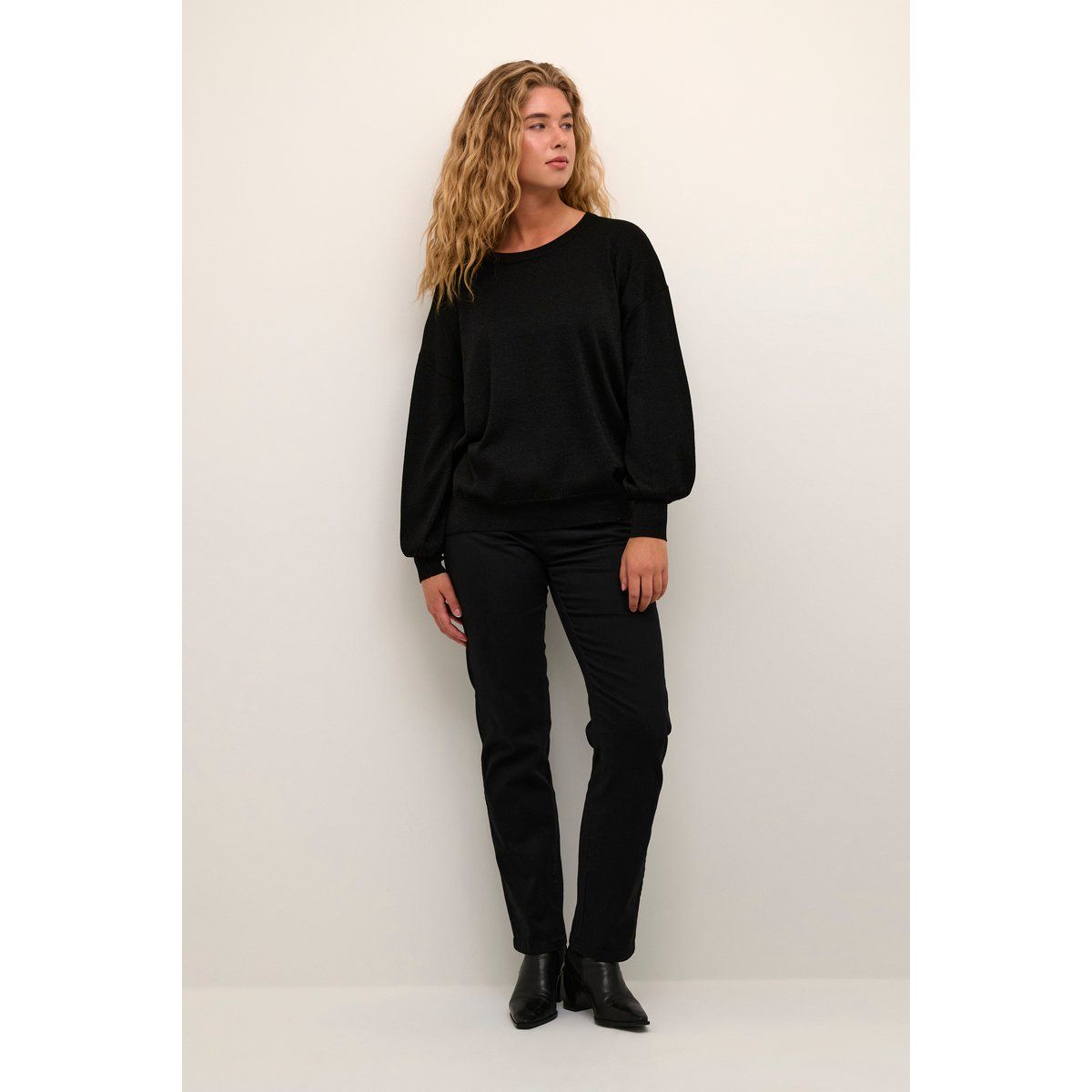 Strickpullover Loose fit black