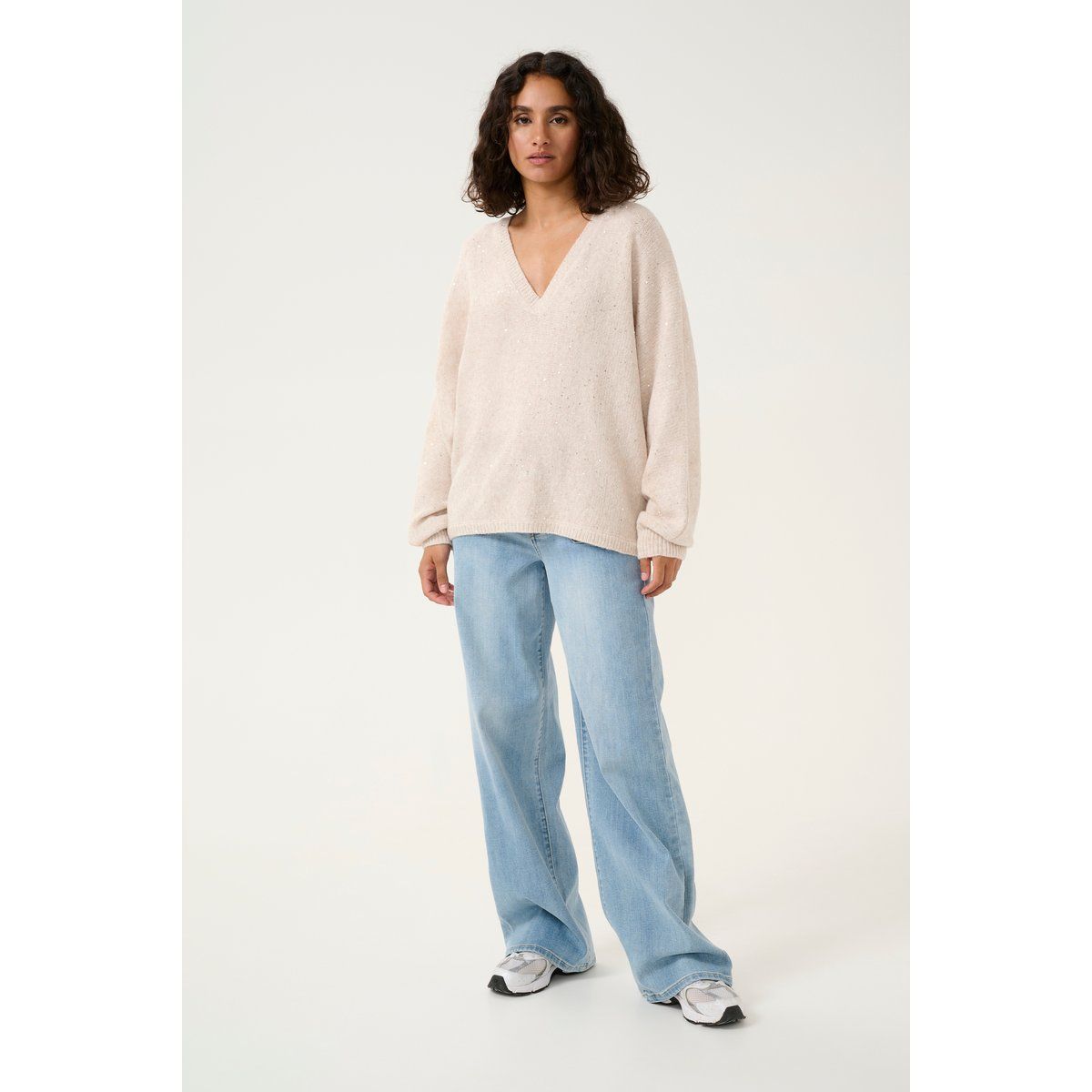 Strickpullover Loose fit cream
