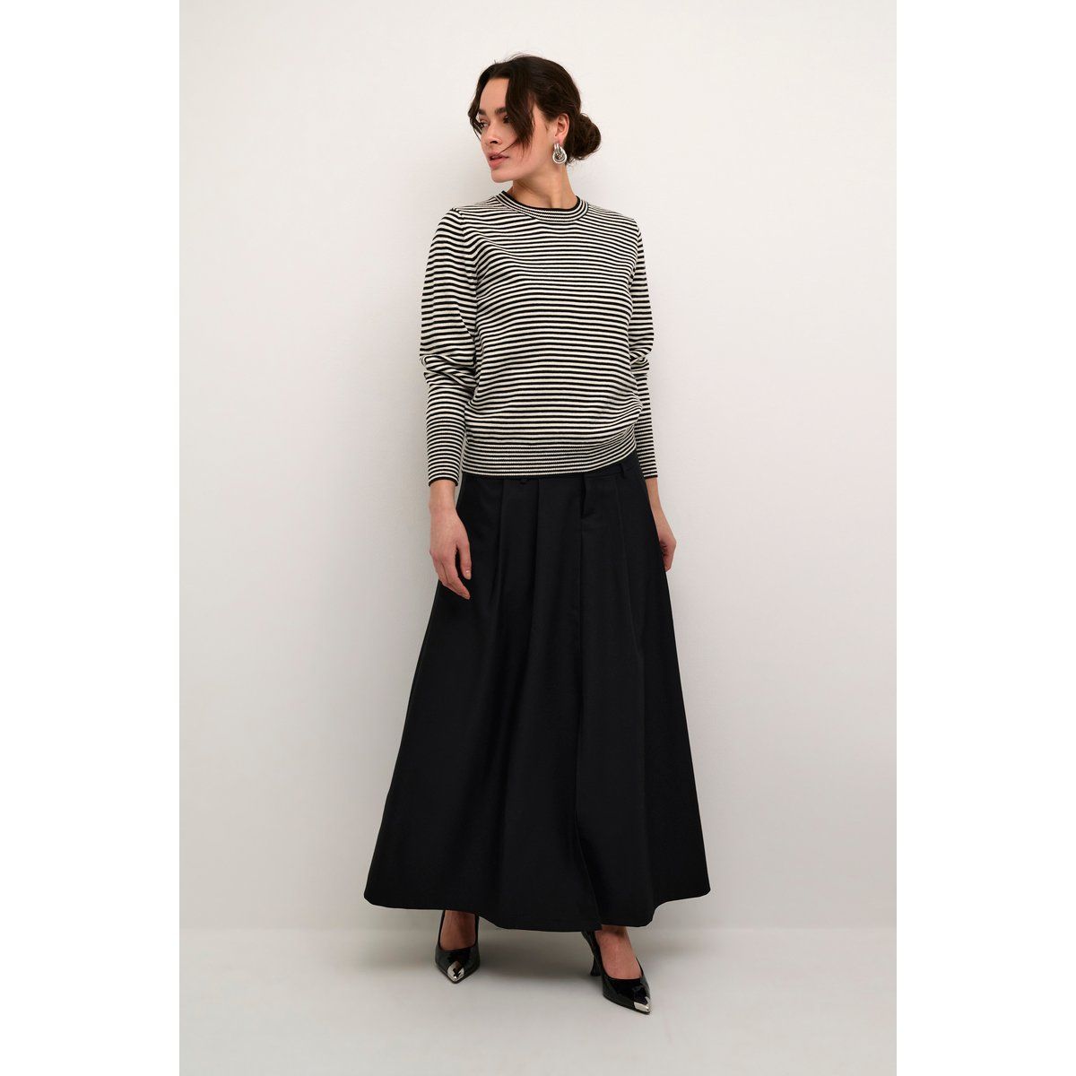 Strickpullover Regular fit black offwhite