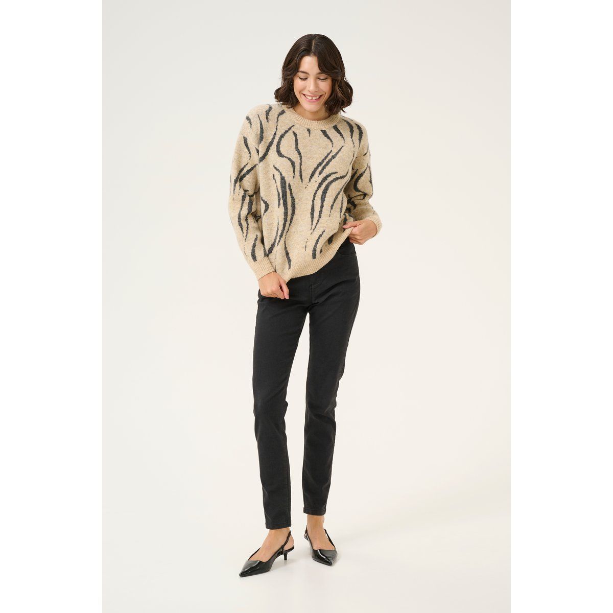 Strickpullover Loose fit cream