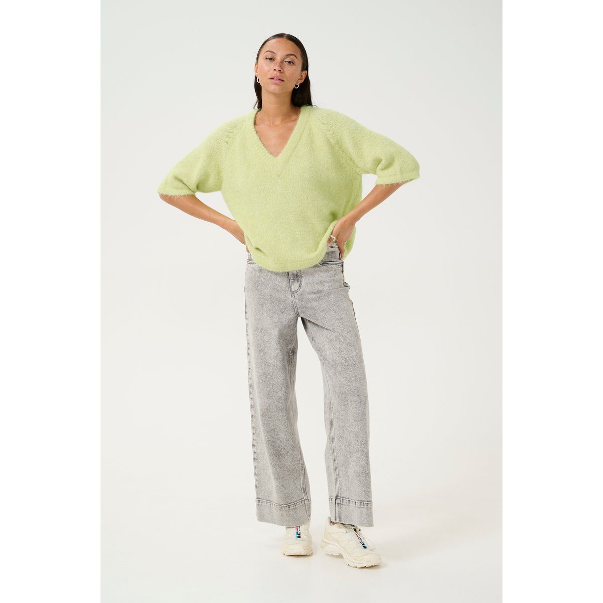 Strickpullover Baggy fit green