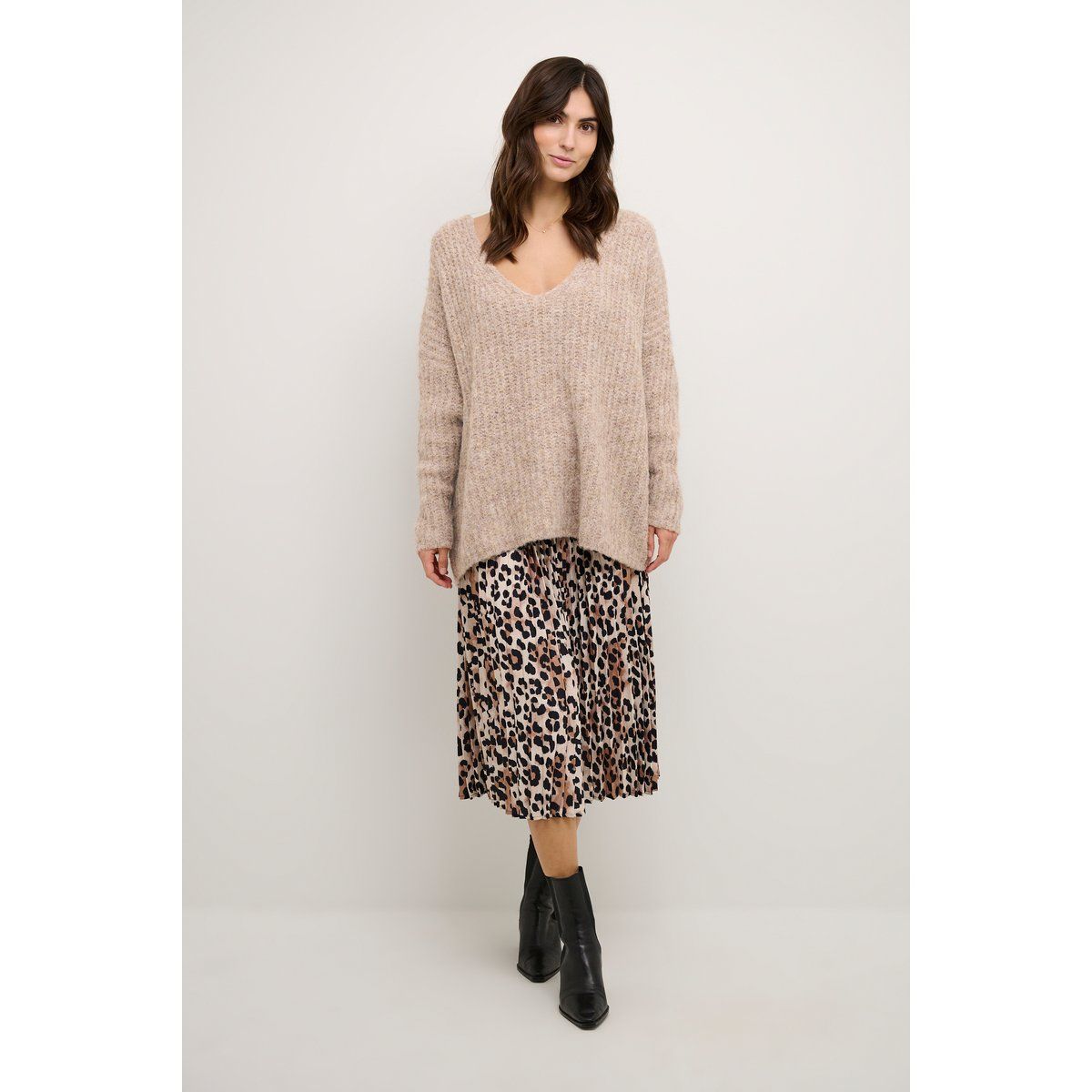 Strickpullover Oversize fit beige