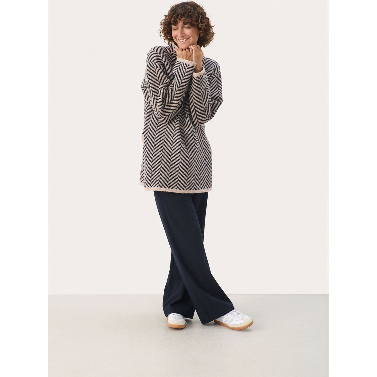 Strickpullover Oversize fit beige