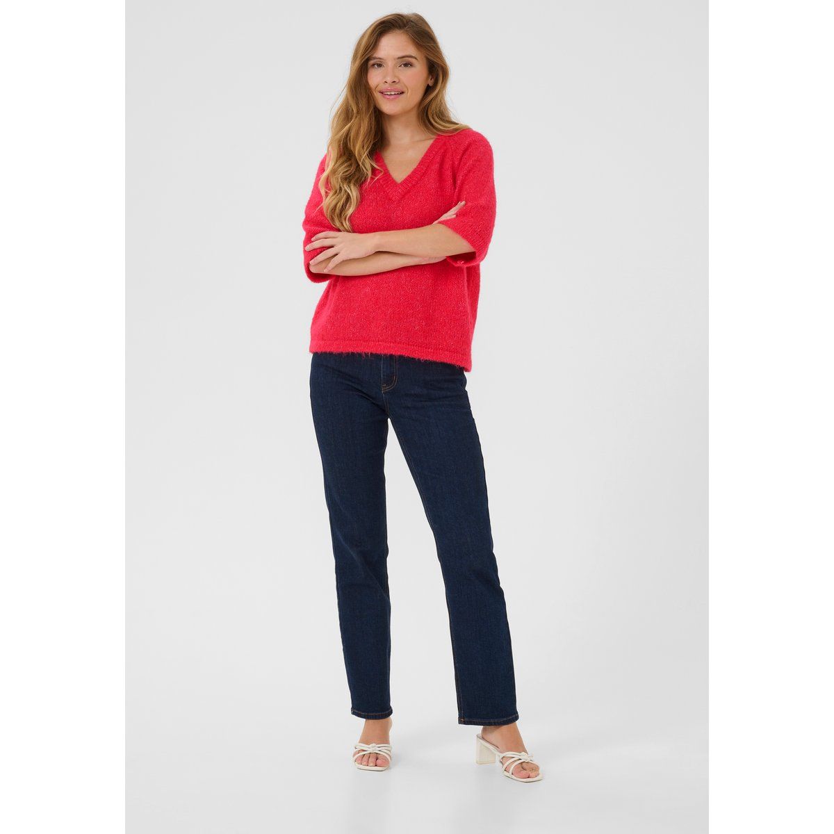 Strickpullover Baggy fit berry