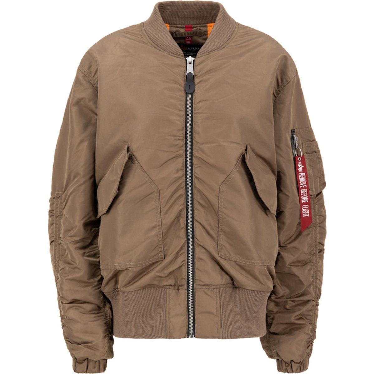 Oversize Bomberjacke ohne Bänder für Damen