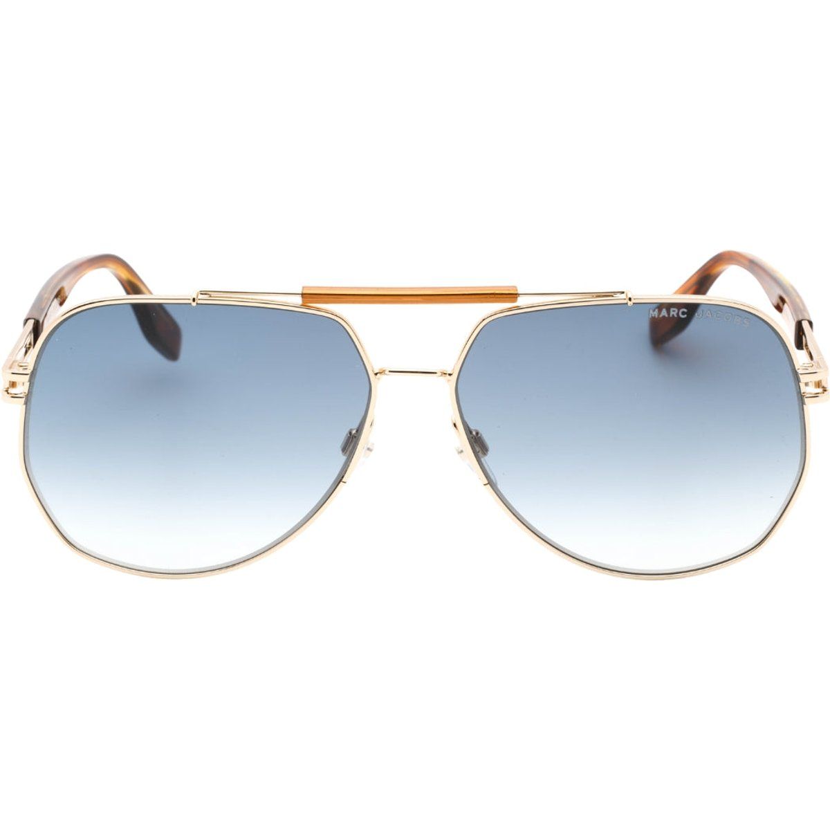 Aviator Sonnenbrille mit Hornbügel