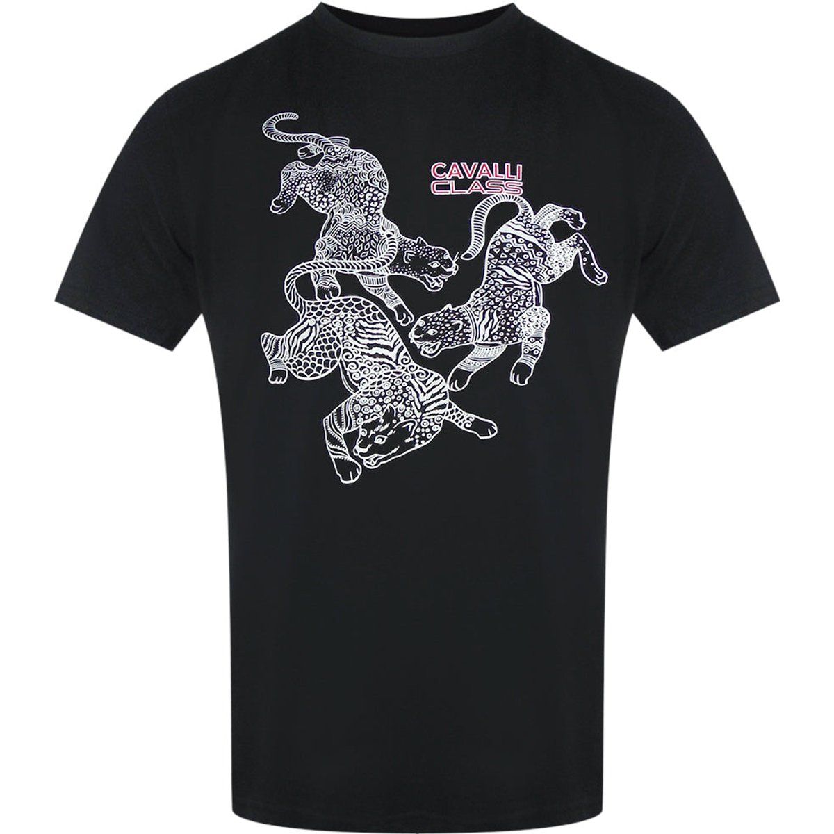 T-Shirt mit Paisley-Leoparden-Grafik