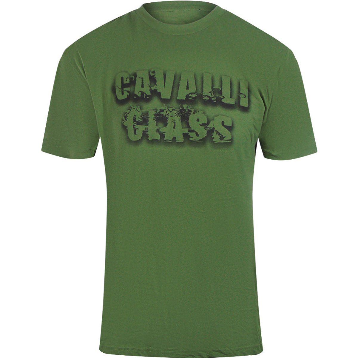 Militärgrünes T-Shirt mit Logo