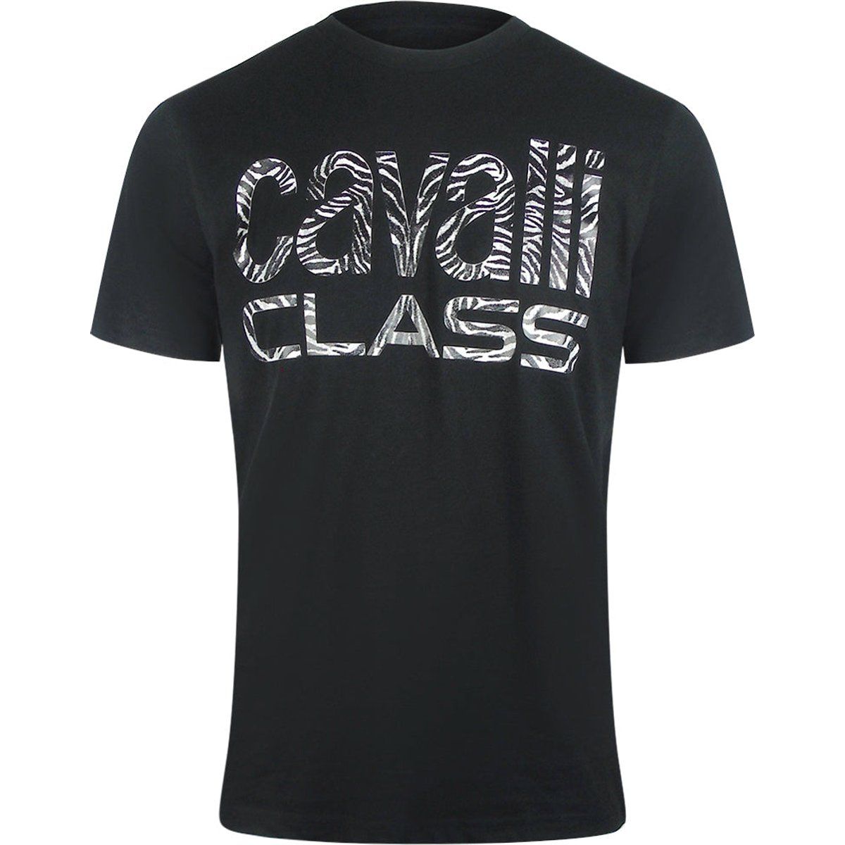 T-Shirt mit Zebra-Print und Logo aus Baumwolle