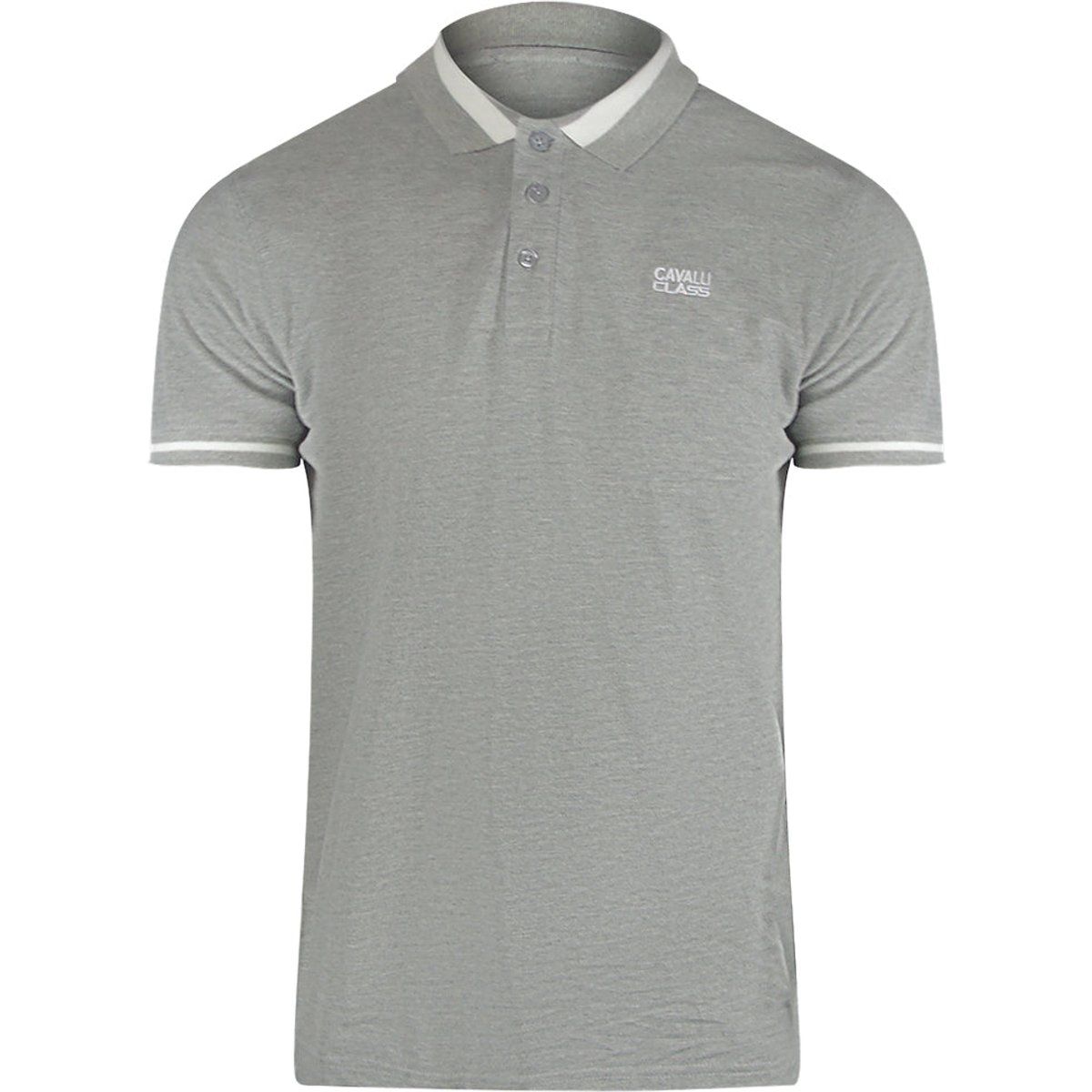 Klassisches Baumwoll-Poloshirt mit Streifenkragen
