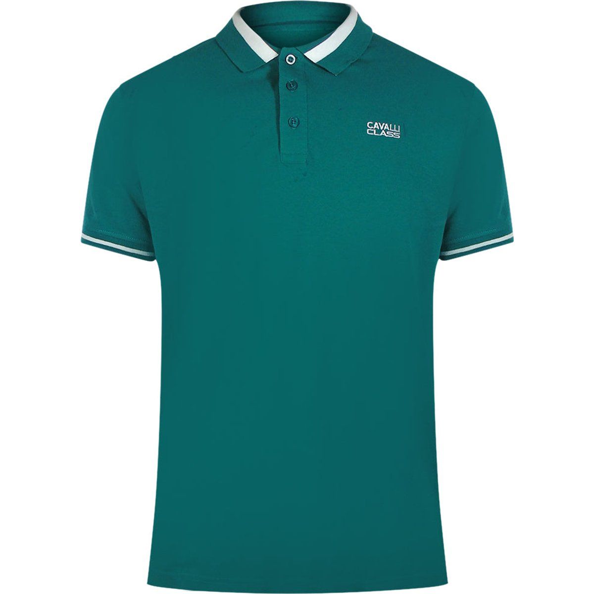 Klassisches Poloshirt mit Streifenkragen