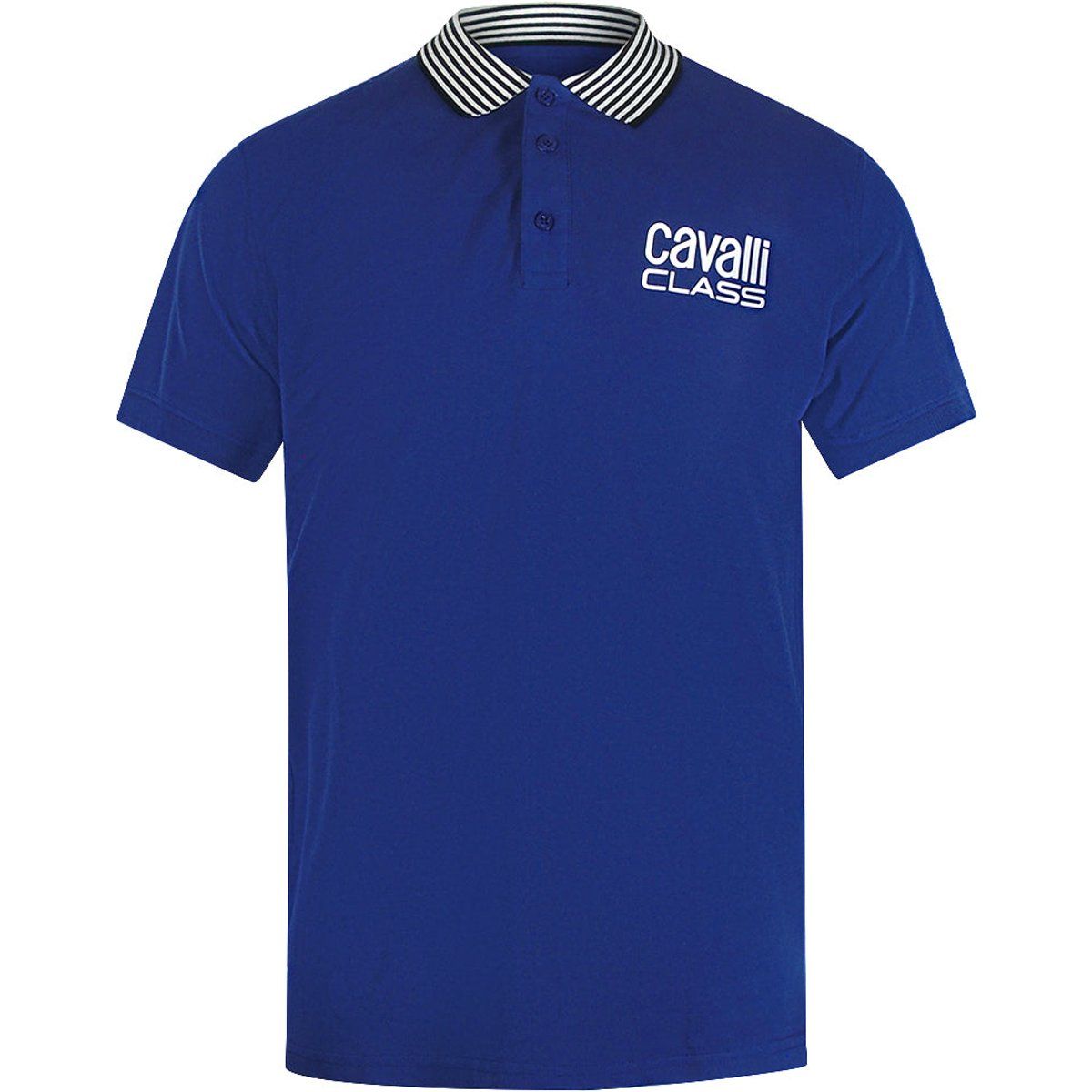 Poloshirt mit Streifenkragen