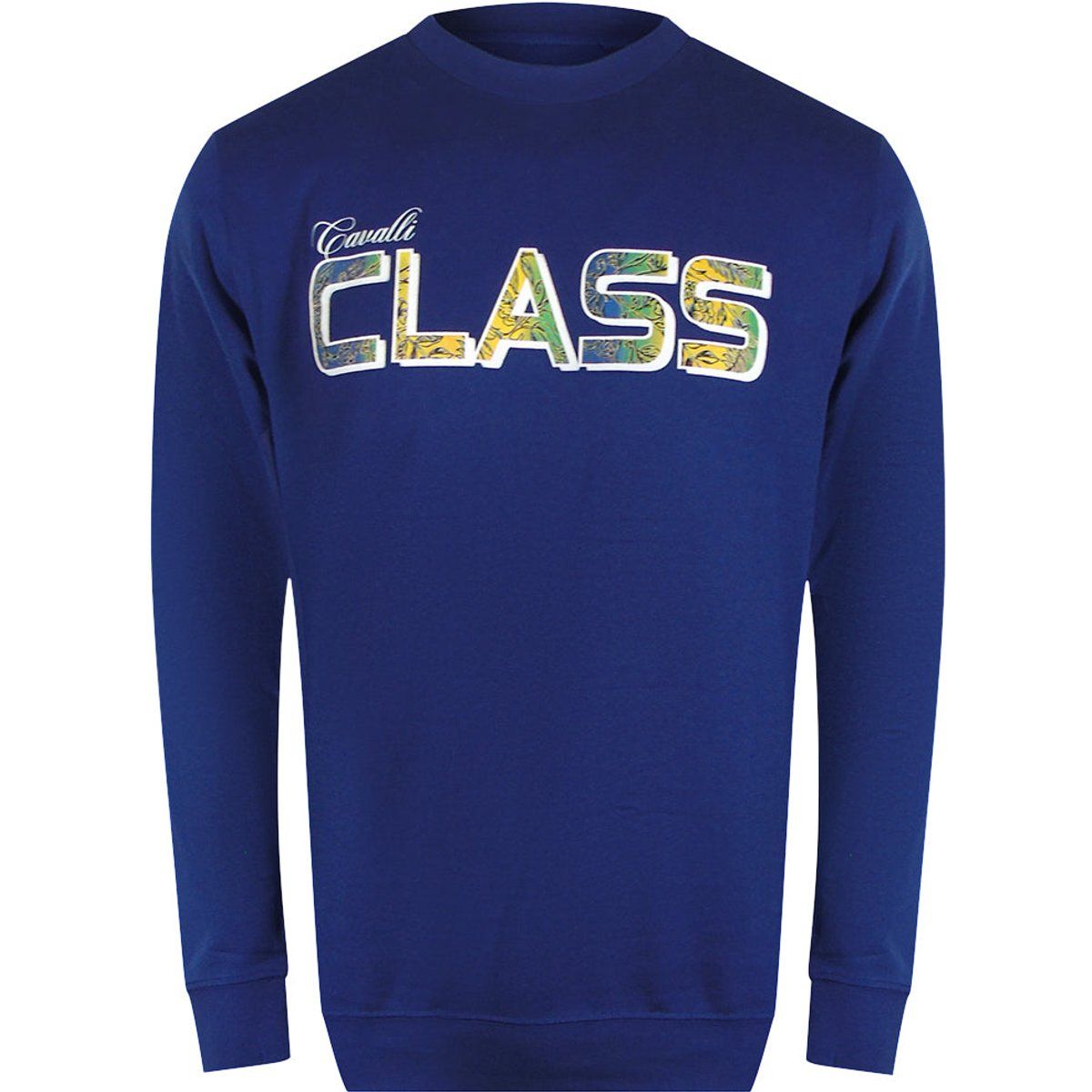 Sweatshirt mit Blumenlogo und Rundhalsausschnitt