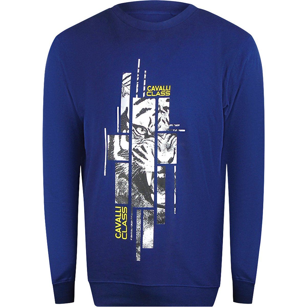 Sweatshirt mit Tigergrafik und Rundhalsausschnitt