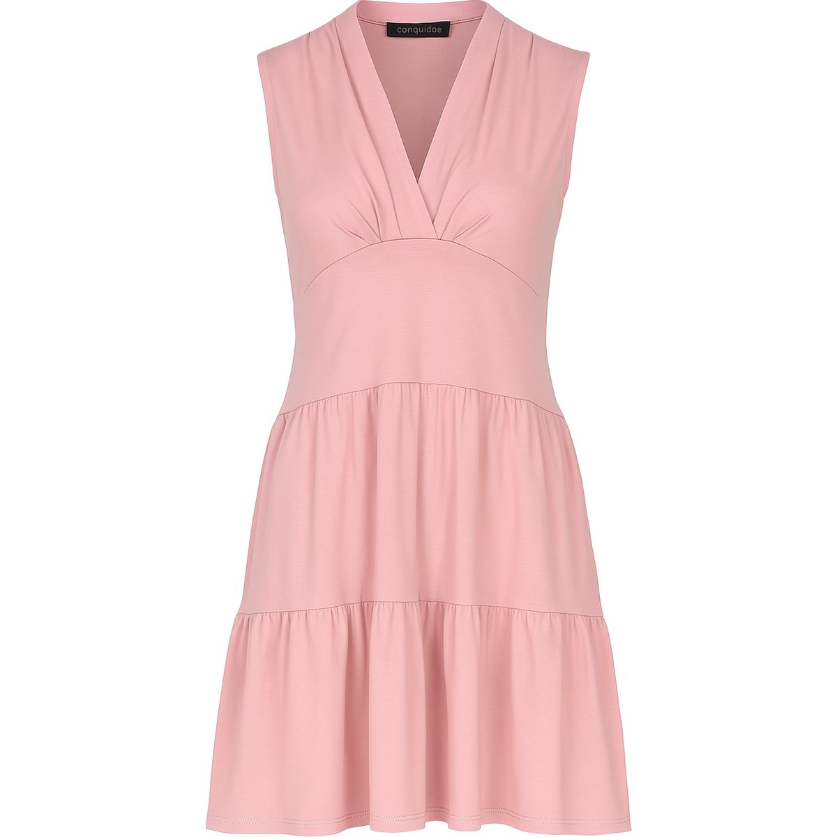 Ärmelloses Stufen-Jerseykleid