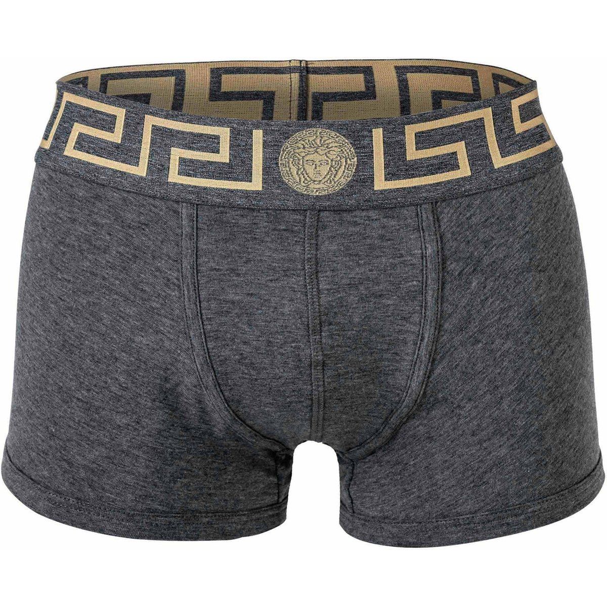 Herren graue Boxershorts mit Logo