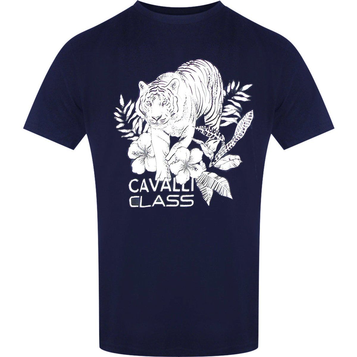 Baumwoll-T-Shirt mit Tigergrafikprint