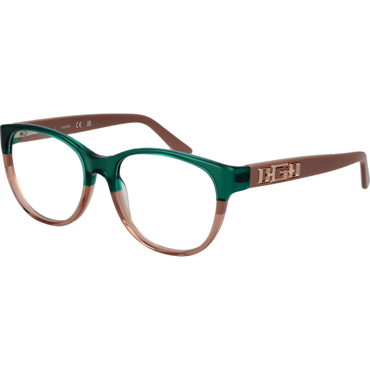 Runde zweifarbige Acetat-Brille