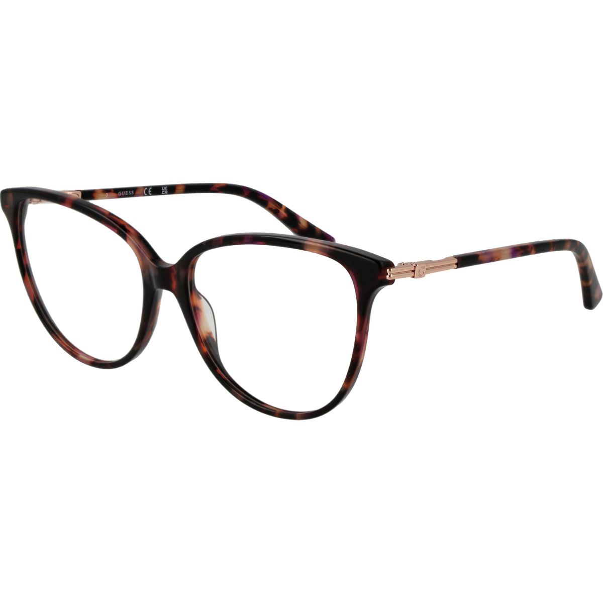 Schicke Gemusterte Cat-Eye Brillenfassung