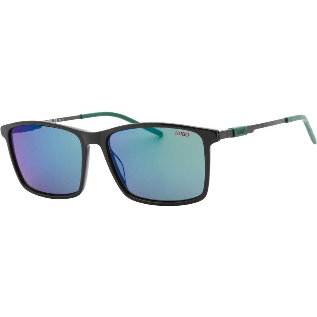 Sonnenbrille mit quadratischem Rahmen und Spiegelgläsern