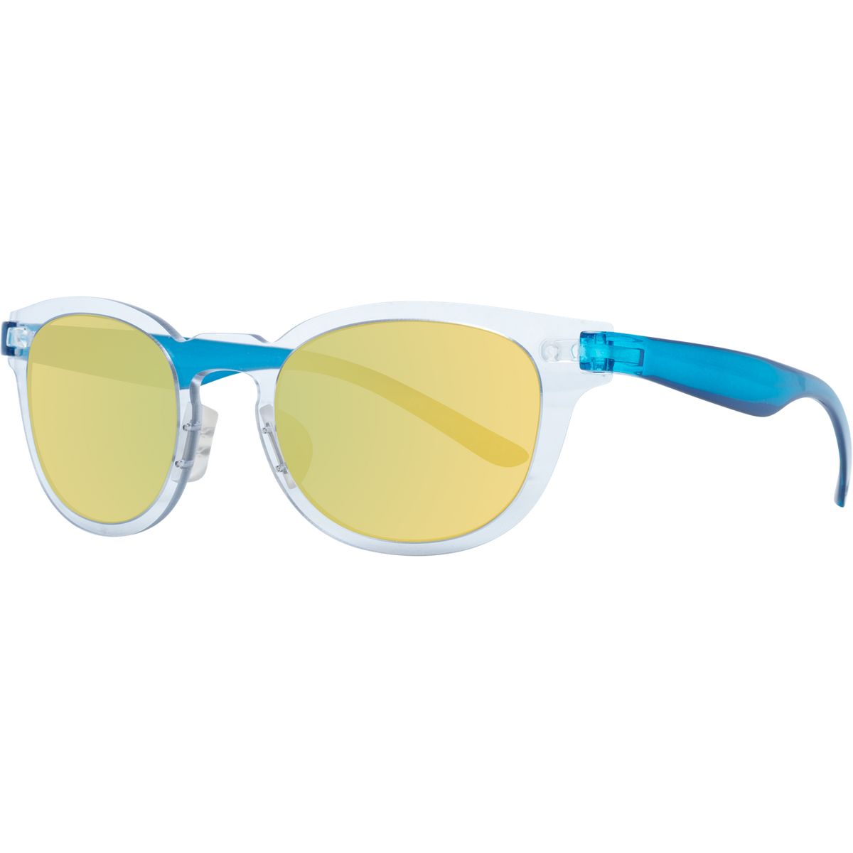 Runde Sonnenbrille mit gelben Gläsern