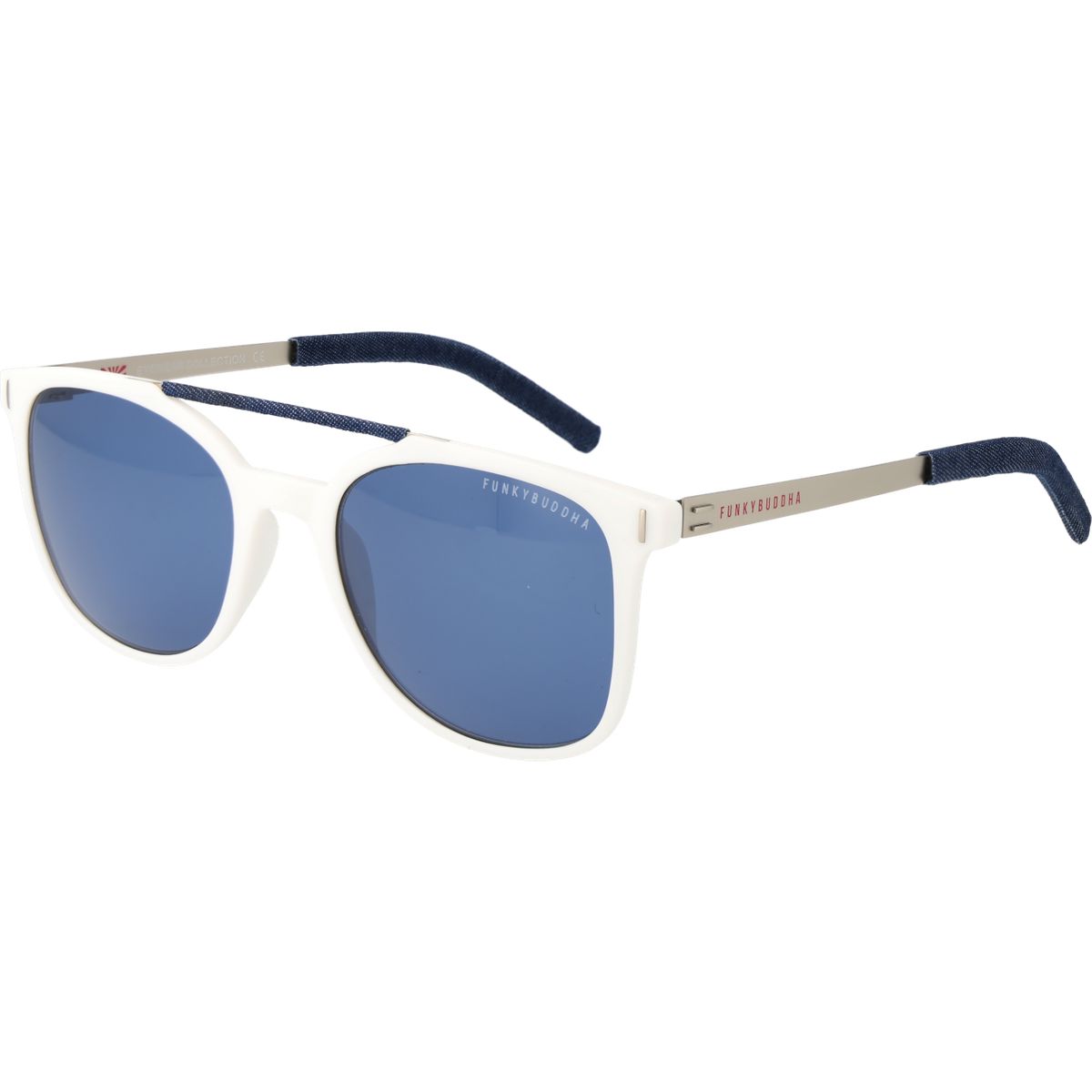 Quadratische Brille mit Doppelsteg