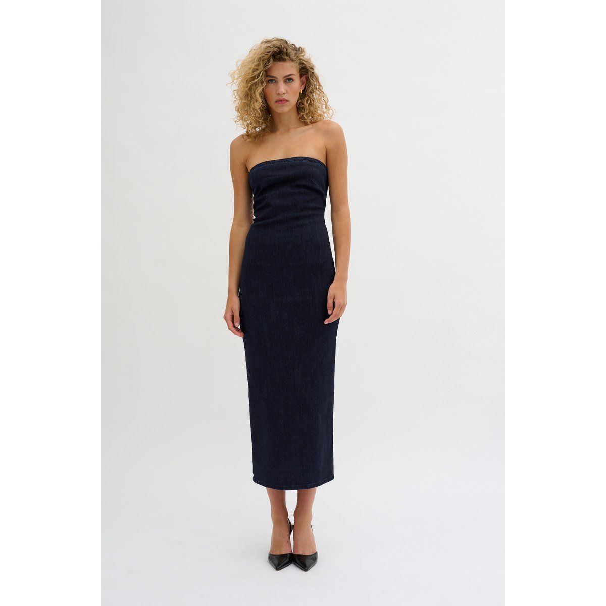 Denimkleid Skinny fit dark blue