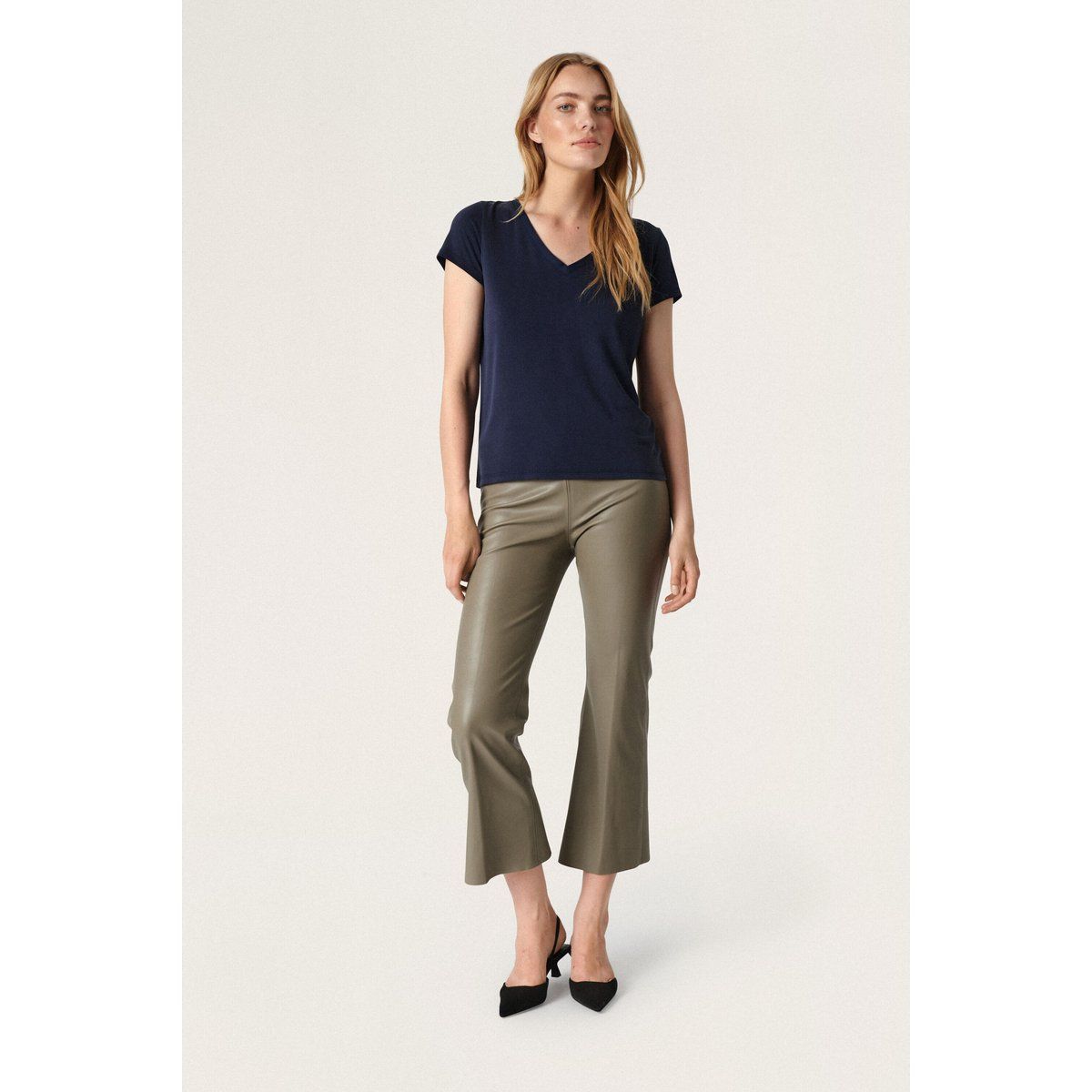 T-shirt Gerade Passform navy blue