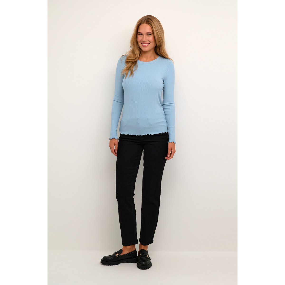 T-shirt Slim fit light blue