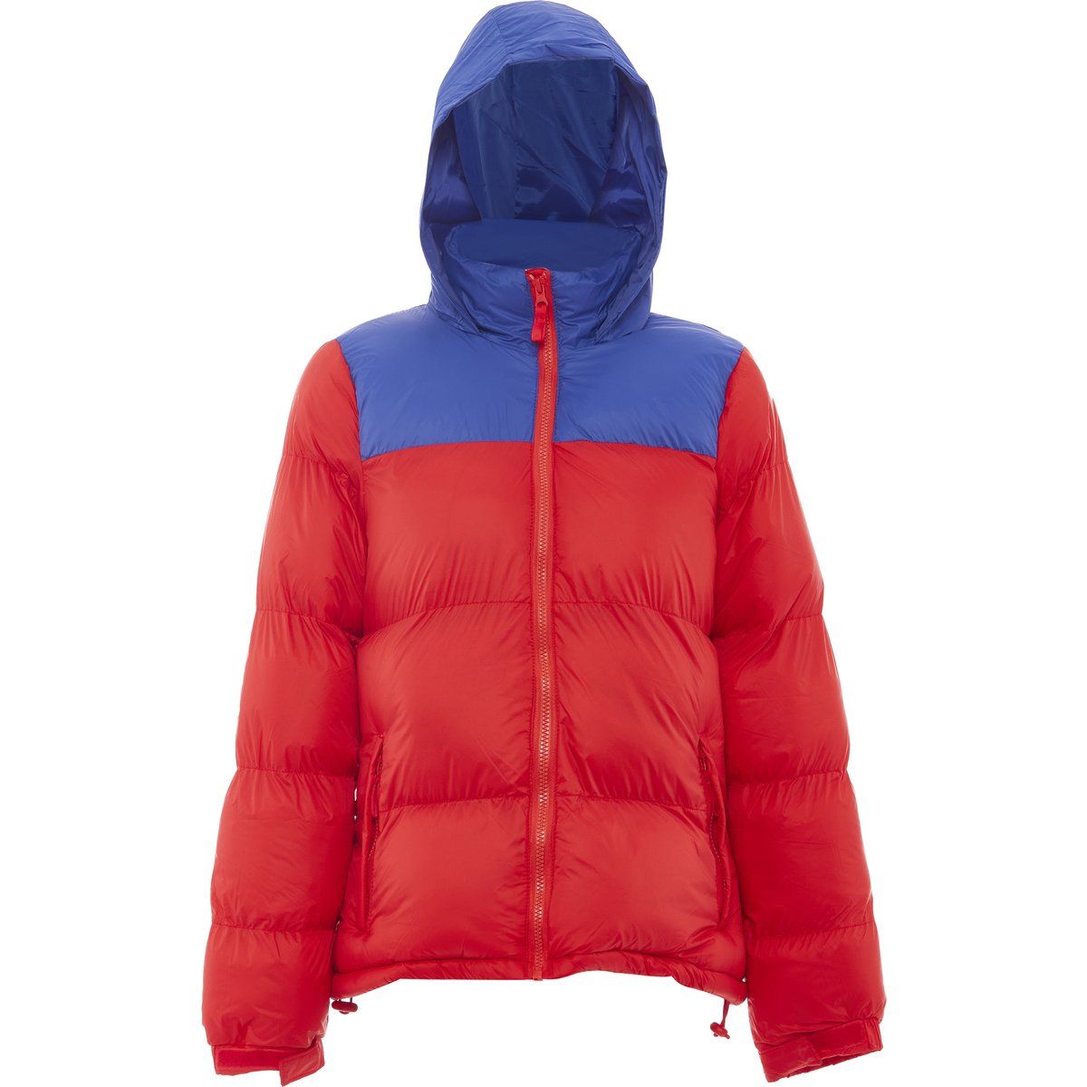 Colorblock Wattierte Steppjacke