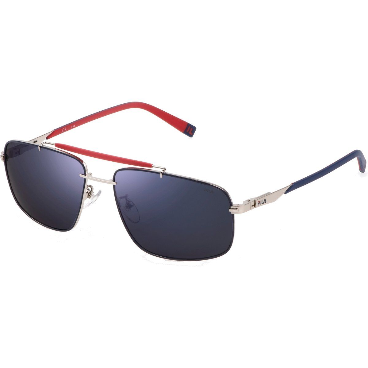 Quadratische Pilotenbrille mit Metallrahmen